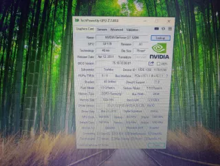 Portátil Toshiba Satellite L750 Grafica nvidia