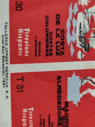 Lote 4 Mapas Carreteras antiguos España