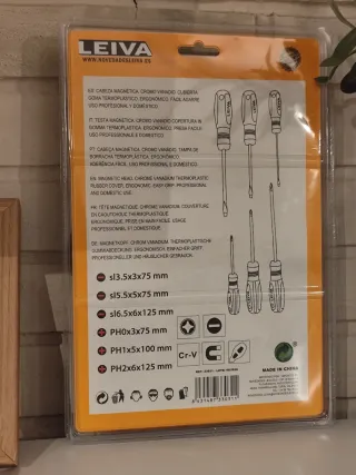 Juego x6 destornilladores profesionales - LEIVA