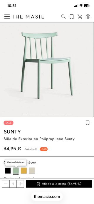 Sillas de Plástico Verdes The Masie