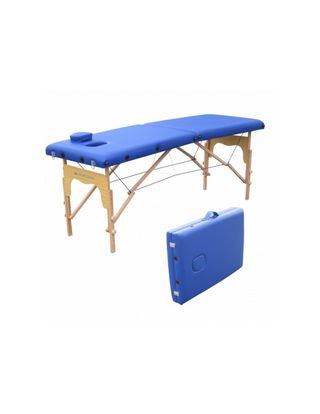 Camilla plegable azul