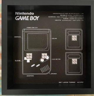 Cornice Display Case for Game Boy Lego Nintendo