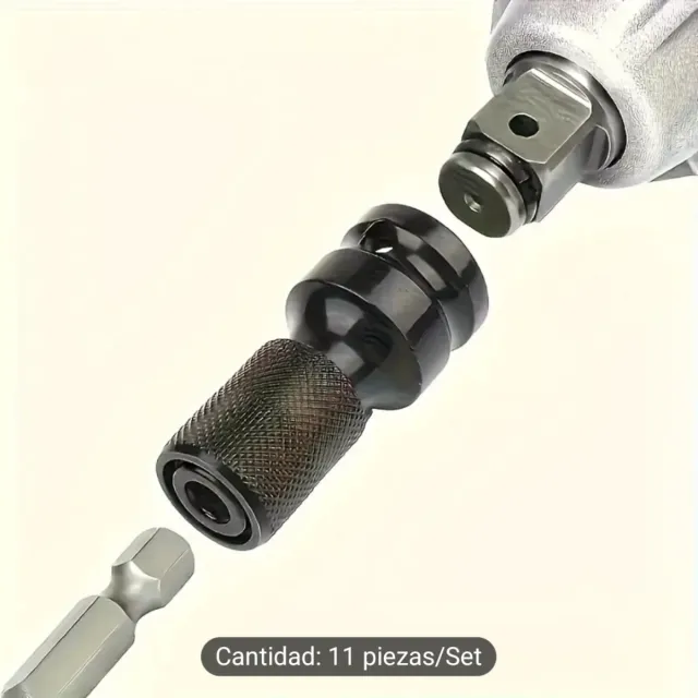 Juego llaves vaso impacto 11 piezas