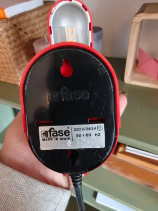 Lámpara Fase bambina Roja y Blanca