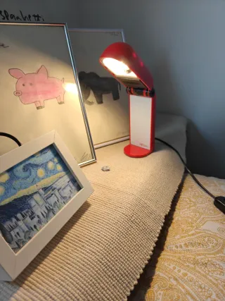 Lámpara Fase bambina Roja y Blanca