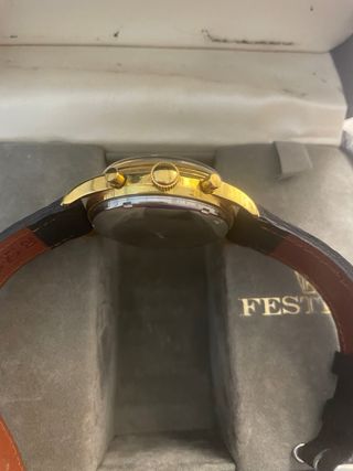 Festina Cronógrafo Automático Dorado y Blanco