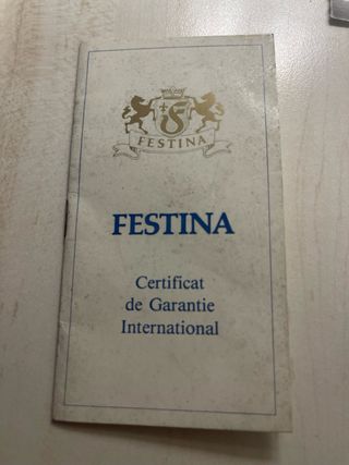 Festina Cronógrafo Automático Dorado y Blanco