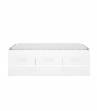 Cama Nido Doble Con 3 Cajones. Blanco