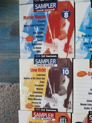 Lote 10 CDs Sampler Rock Sound