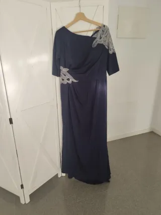 Vestido fiesta azul talla 44