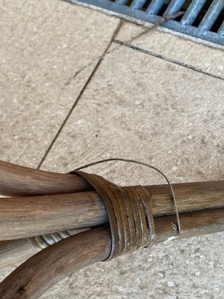 2 Sedie Bistro Esterno in Rattan Marrone