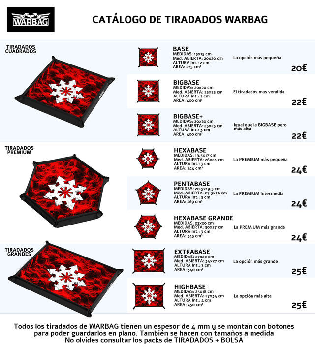 Bolsa y tiradados para Warhammer CAOS