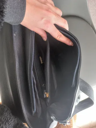 Borsa donna elegante blu porta computer