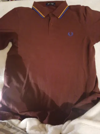 Polo Fred Perry Burdeos Talla M