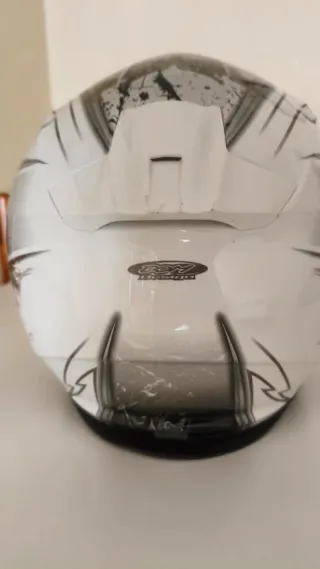 Casco Scorpion Moto Negro y Blanco