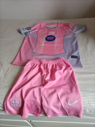 Conjunto Fútbol Infantil Nike Rosa T.10/12