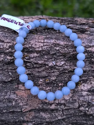 Bracciale Angelite Pietra Naturale Blu
