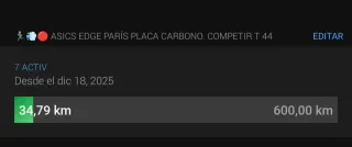 Zapatillas Asics Edge París Carbono