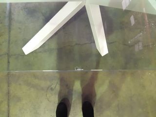 Mesa de diseño Argo cristal y metal