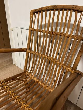 Silla de mimbre estilo VINTAGE  nueva