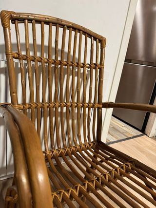 Silla de mimbre estilo VINTAGE  nueva