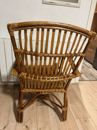 Silla de mimbre estilo VINTAGE  nueva