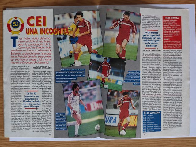 Revista Don Balón Suecia 92