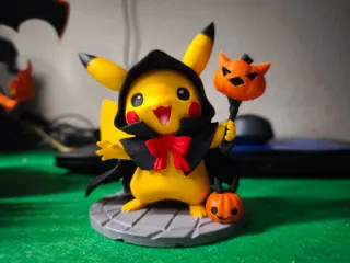 Figura Pikachu Halloween Impresión 3D PLA.