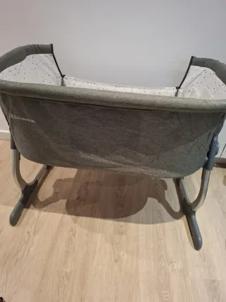 Cuna colecho Kinderkraft gris