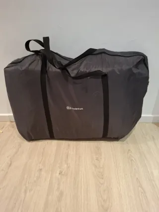 Cuna colecho Kinderkraft gris