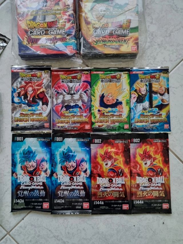 Lotto 11 Bustine Dragonball + 2 Deck