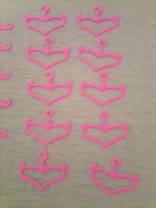 Perchas Barbie armario (20 unidades)