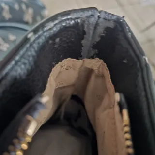 Borsa Liu Jo fantasia pizzo nera e marrone