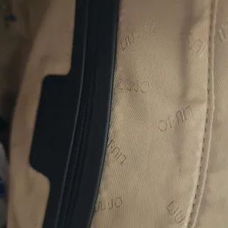 Borsa Liu Jo fantasia pizzo nera e marrone