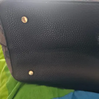 Borsa Liu Jo fantasia pizzo nera e marrone