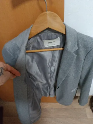 Americana Stradivarius Gris Talla M