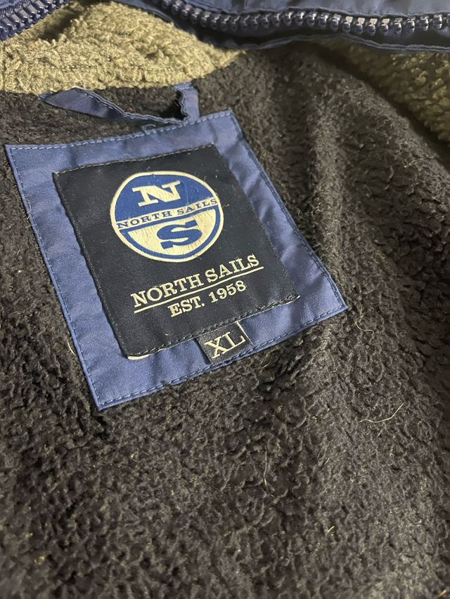 Giacca North Sails blu con cappuccio