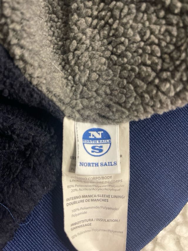 Giacca North Sails blu con cappuccio