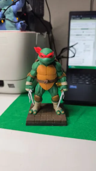 Figura Tortuga Ninja Impresión 3D PLA.