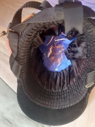 Cap da equitazione nero misura 56