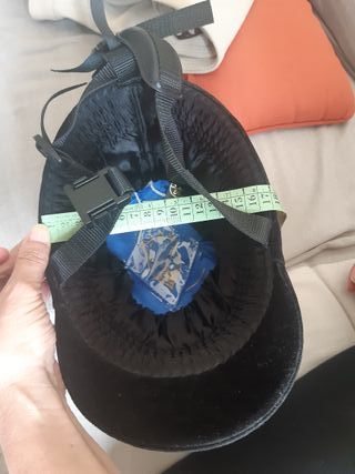 Cap da equitazione nero misura 56