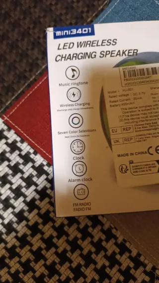 Radiosveglia mini3401 LED Wireless Charging