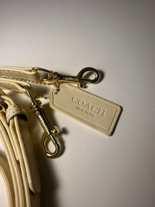 Bolso Coach Beige y Dorado