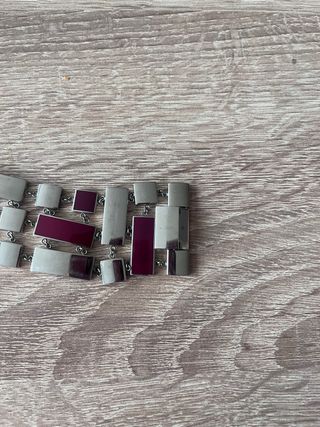 Pulsera Swatch Morada y Plateada Nueva-no se oxida