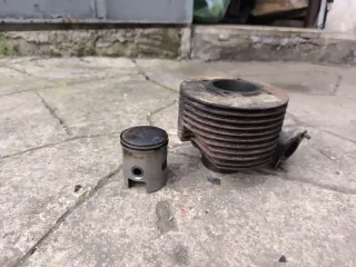 Cilindro e pistone Vespa PK 125 2 travasi