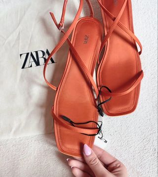 Sandalias Zara Naranja