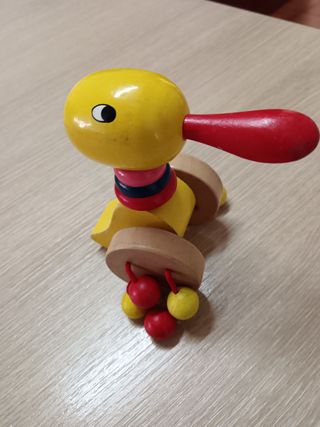 Paperella in legno da spingere