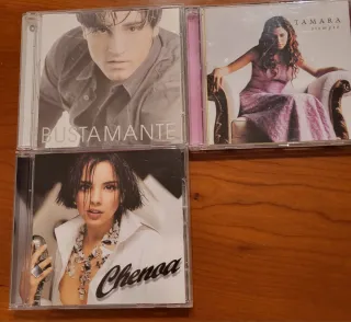 Lote 3 CDs: Bustamante, Chenoa, Tamara