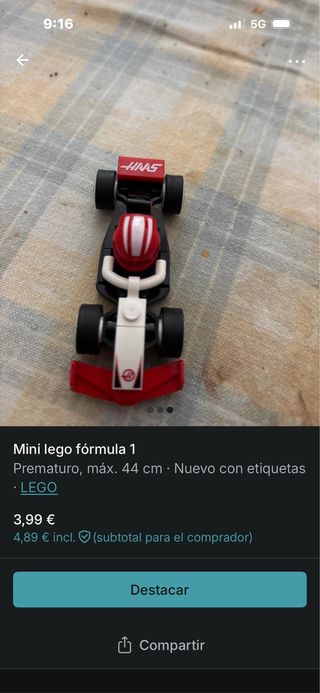 Mini Lego Fórmula 1