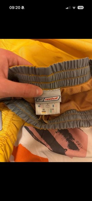 Pantaloni tuta Reebok gialli